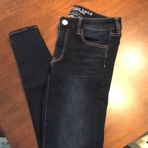 AE extremely dark wash jegging